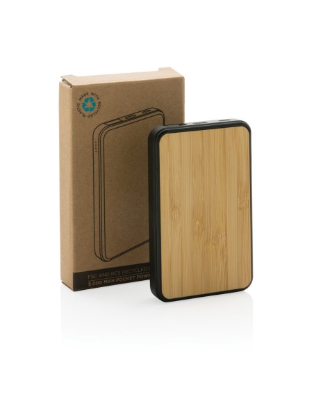 Powerbank da 5.000 mAh in plastica riciclata RCS
